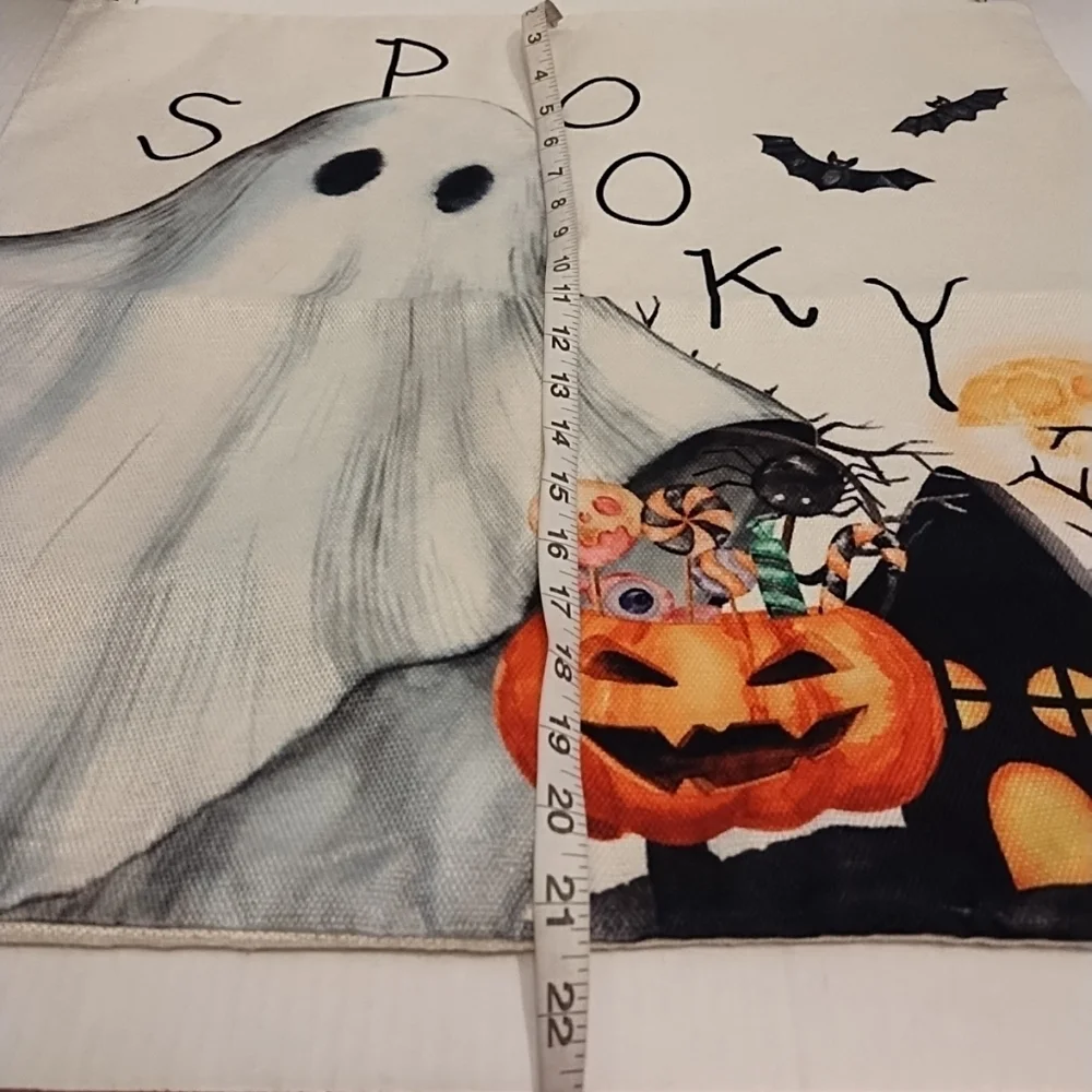 Halloween design multicolored pillow cases cover set of 2